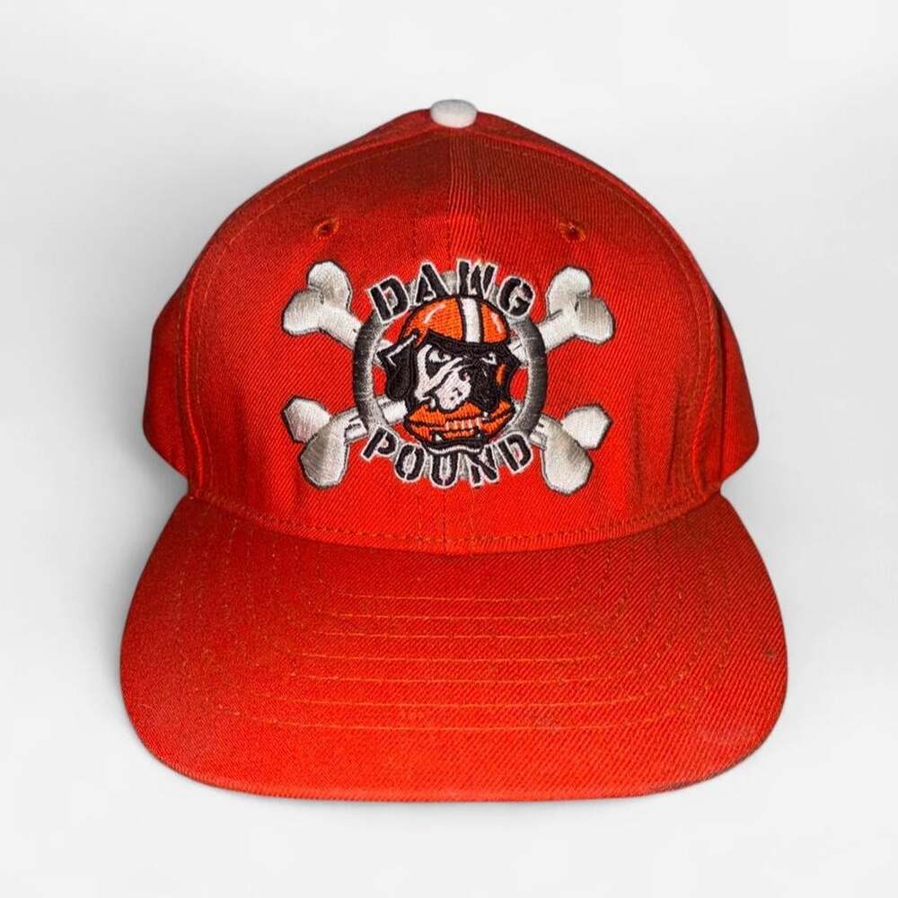 Vintage Logo Athletic Cleveland Browns Dawg Pound Snapback Hat